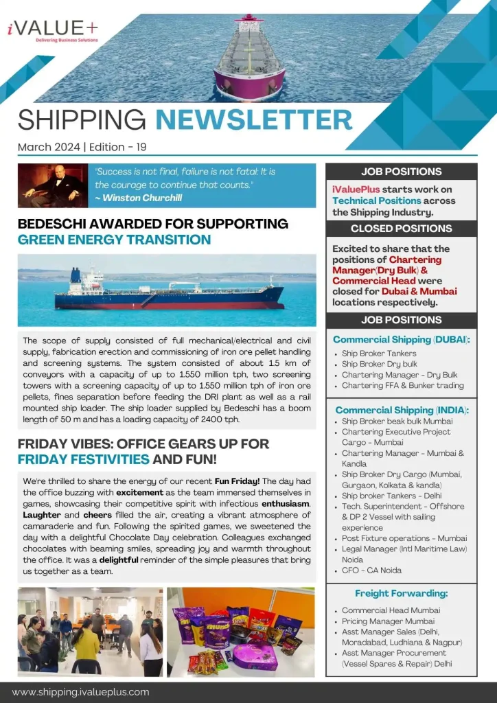 Shipping march newsletter 1