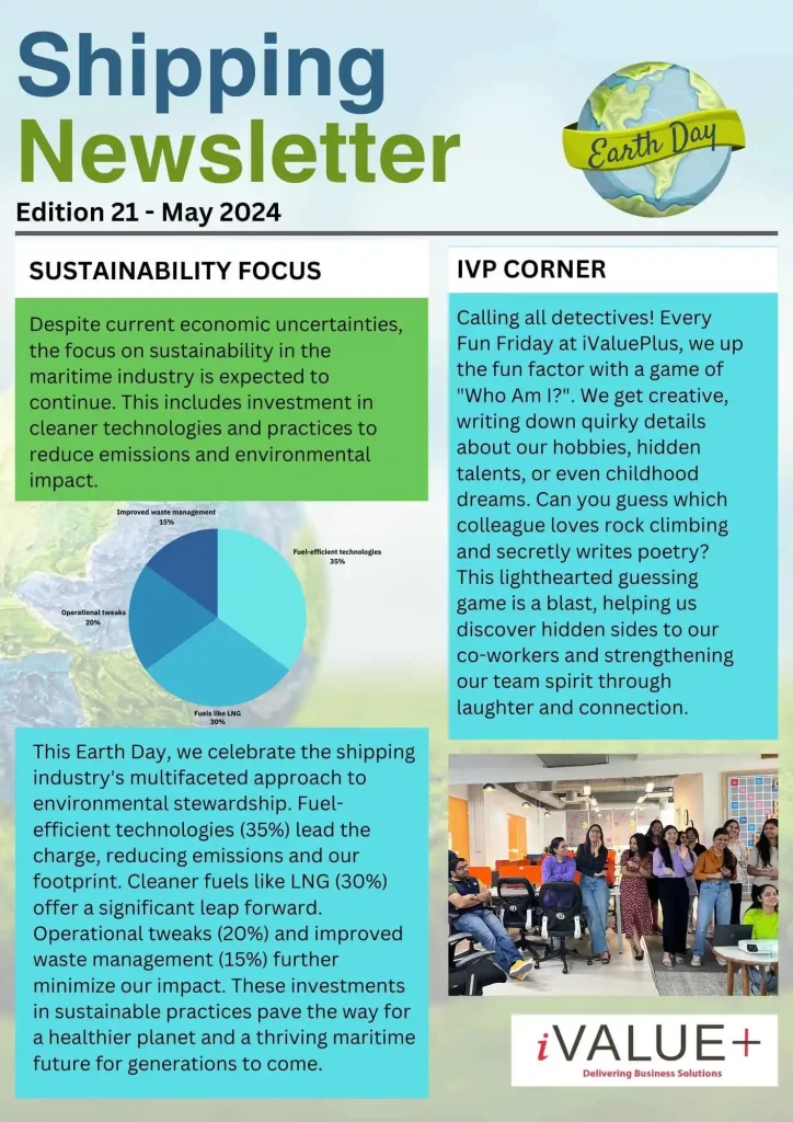 iValuePlus shipping may newsletter
